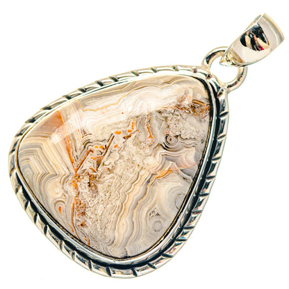 Laguna Lace Agate Pendants handcrafted by Ana Silver Co - PD19769