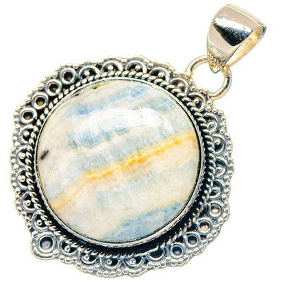 Blue Scheelite Pendants handcrafted by Ana Silver Co - PD19774