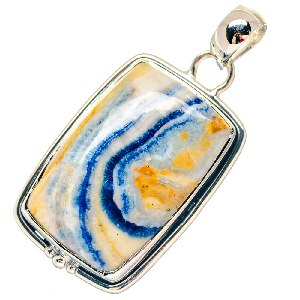 Blue Scheelite Pendants handcrafted by Ana Silver Co - PD19780