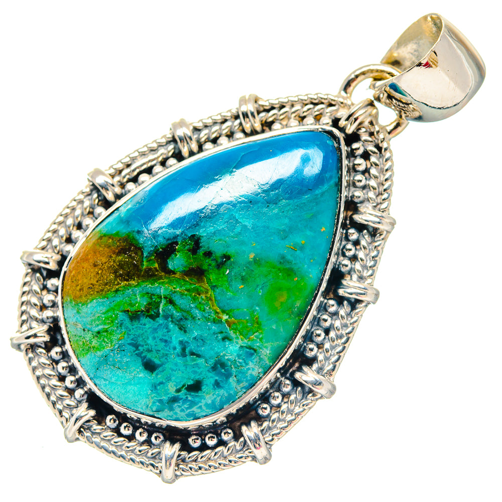 Chrysocolla Pendants handcrafted by Ana Silver Co - PD19785