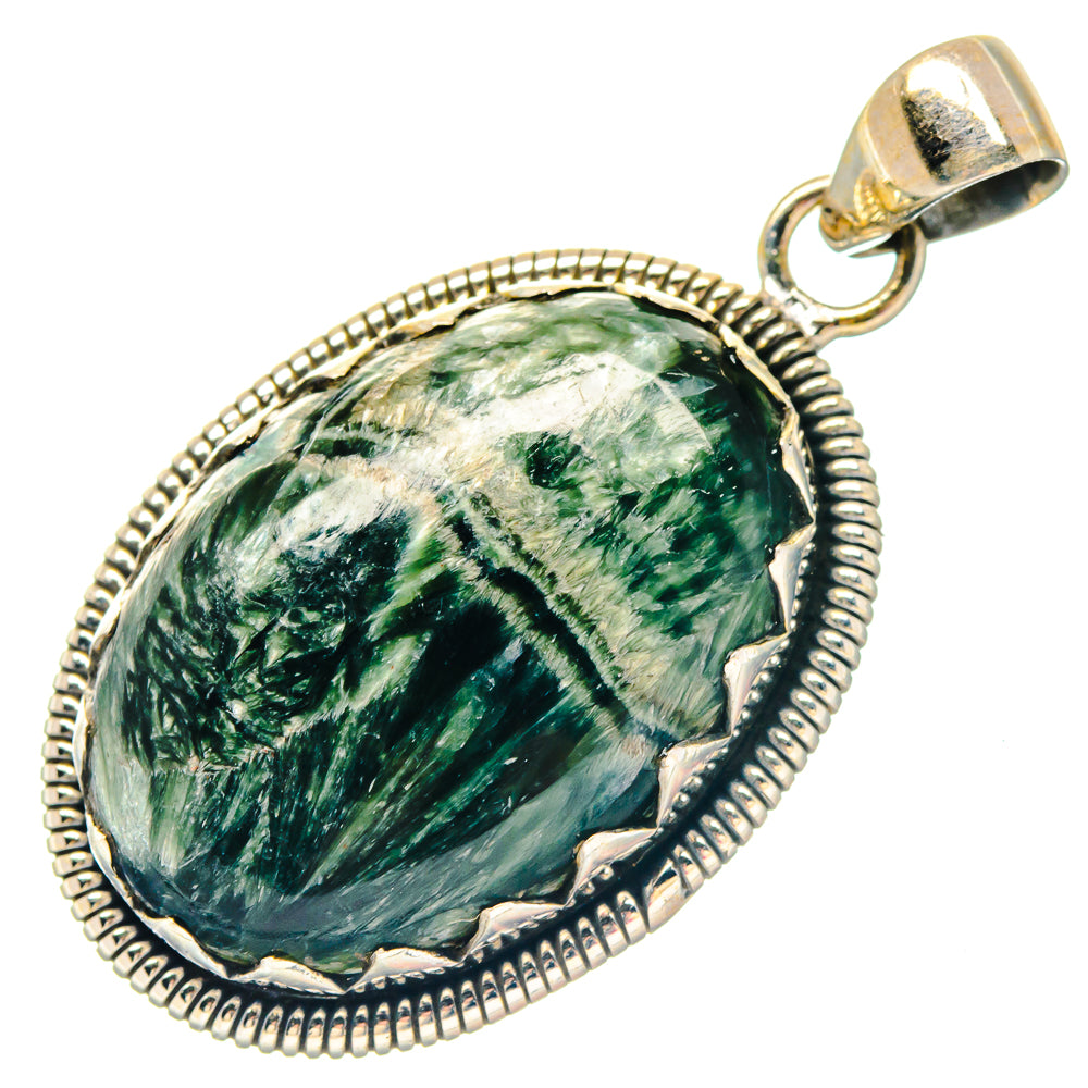 Seraphinite Pendants handcrafted by Ana Silver Co - PD19787