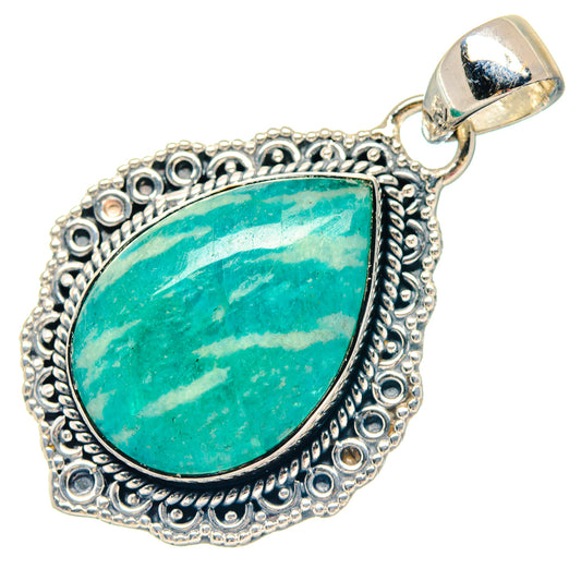 Amazonite Pendants handcrafted by Ana Silver Co - PD19788