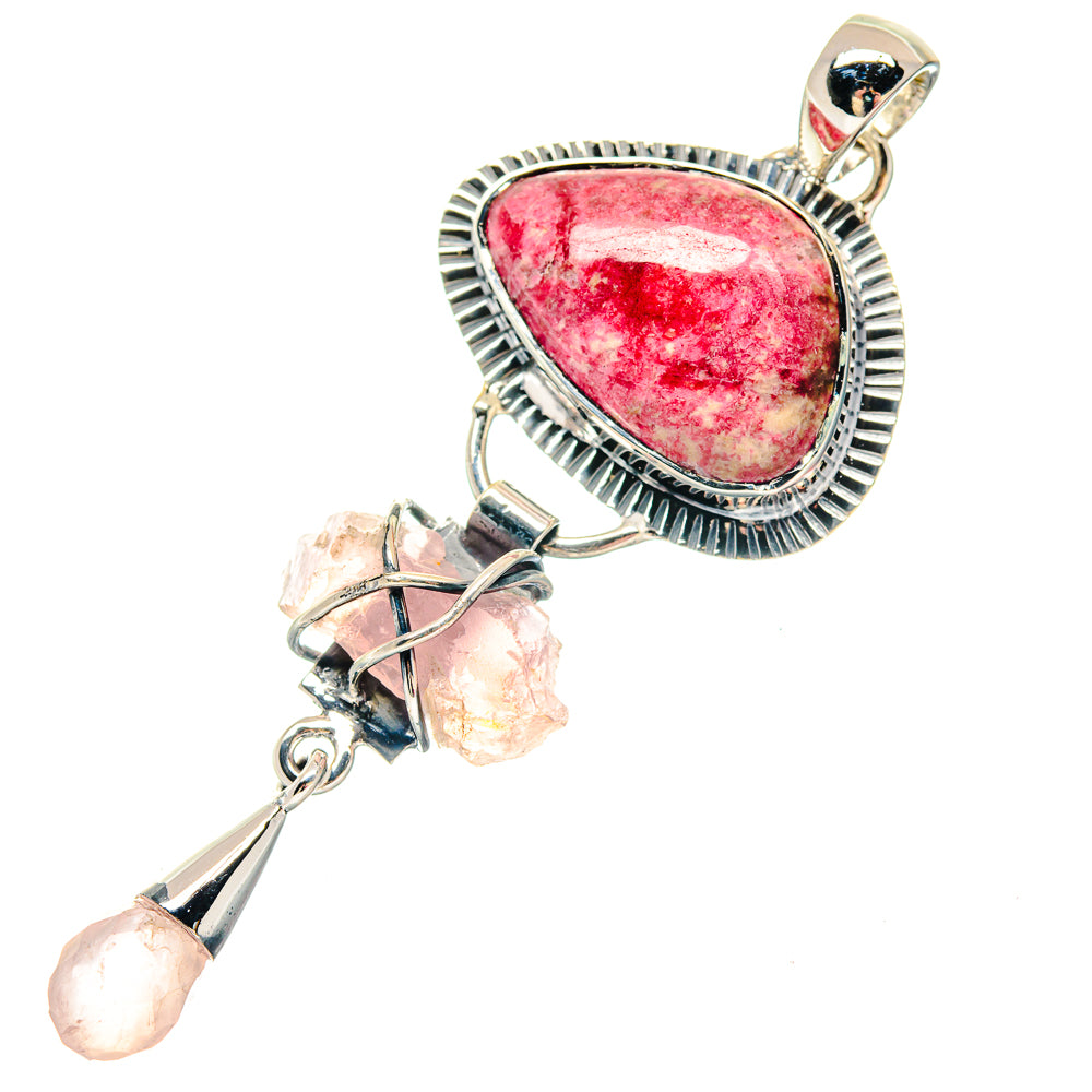 Rhodochrosite Pendants handcrafted by Ana Silver Co - PD19795