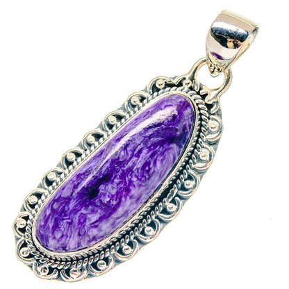 Charoite Pendants handcrafted by Ana Silver Co - PD19801