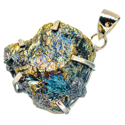 Spectro Pyrite Druzy Pendants handcrafted by Ana Silver Co - PD19802 - Photo 2