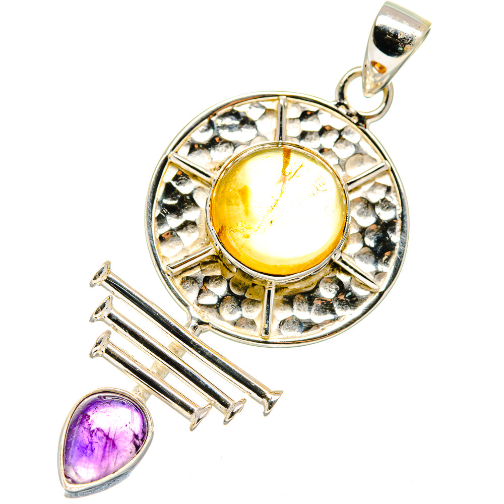 Citrine Pendants handcrafted by Ana Silver Co - PD19836