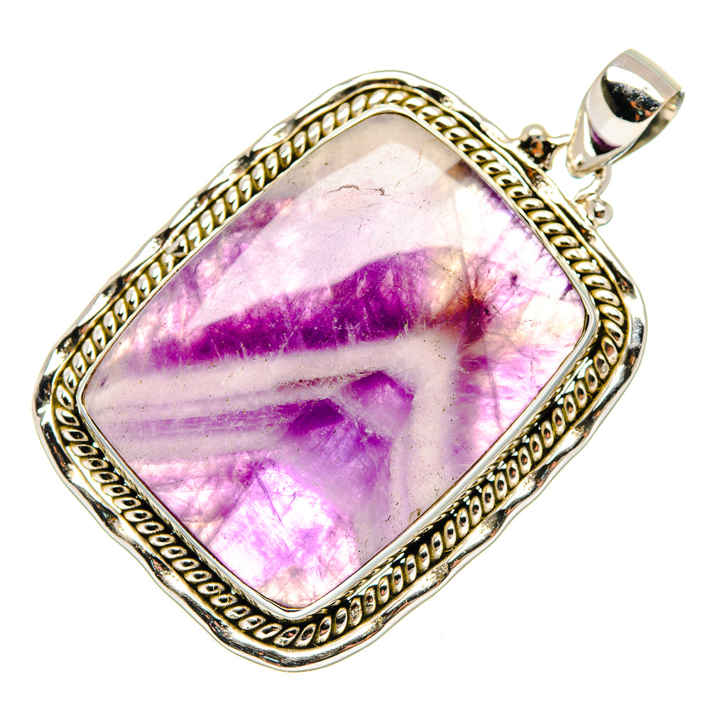 Chevron Amethyst Pendants handcrafted by Ana Silver Co - PD19849
