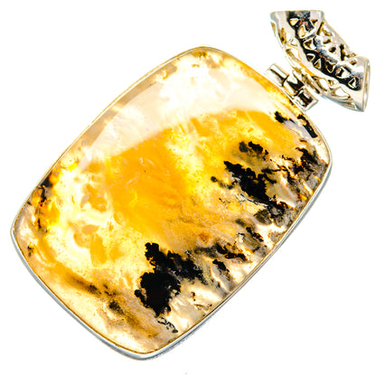 Plume Agate Pendants handcrafted by Ana Silver Co - PD19850