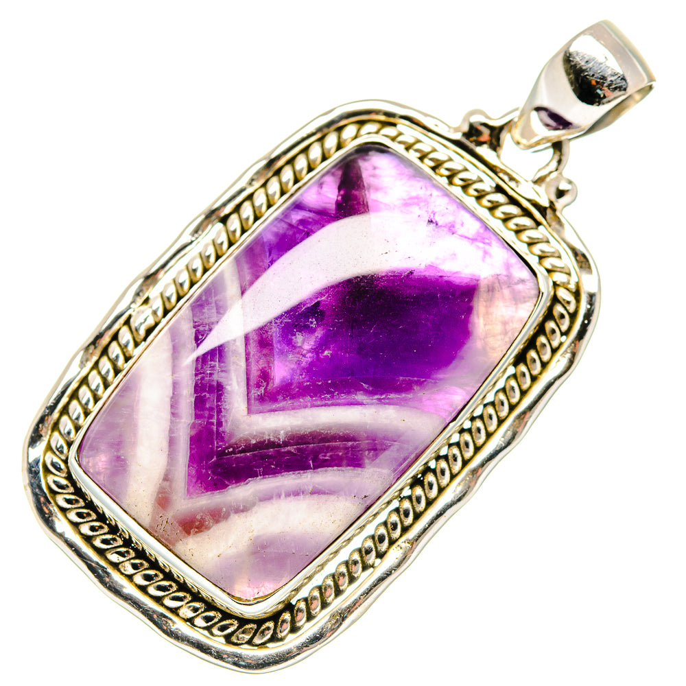Chevron Amethyst Pendants handcrafted by Ana Silver Co - PD19859