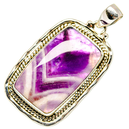 Chevron Amethyst Pendants handcrafted by Ana Silver Co - PD19859