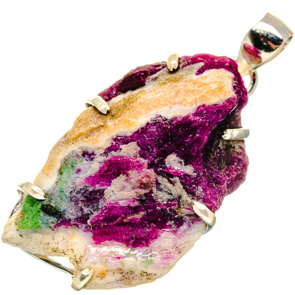 Ruby Zoisite Pendants handcrafted by Ana Silver Co - PD19870