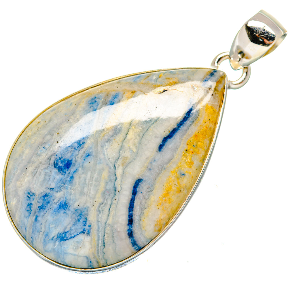Blue Scheelite Pendants handcrafted by Ana Silver Co - PD19879