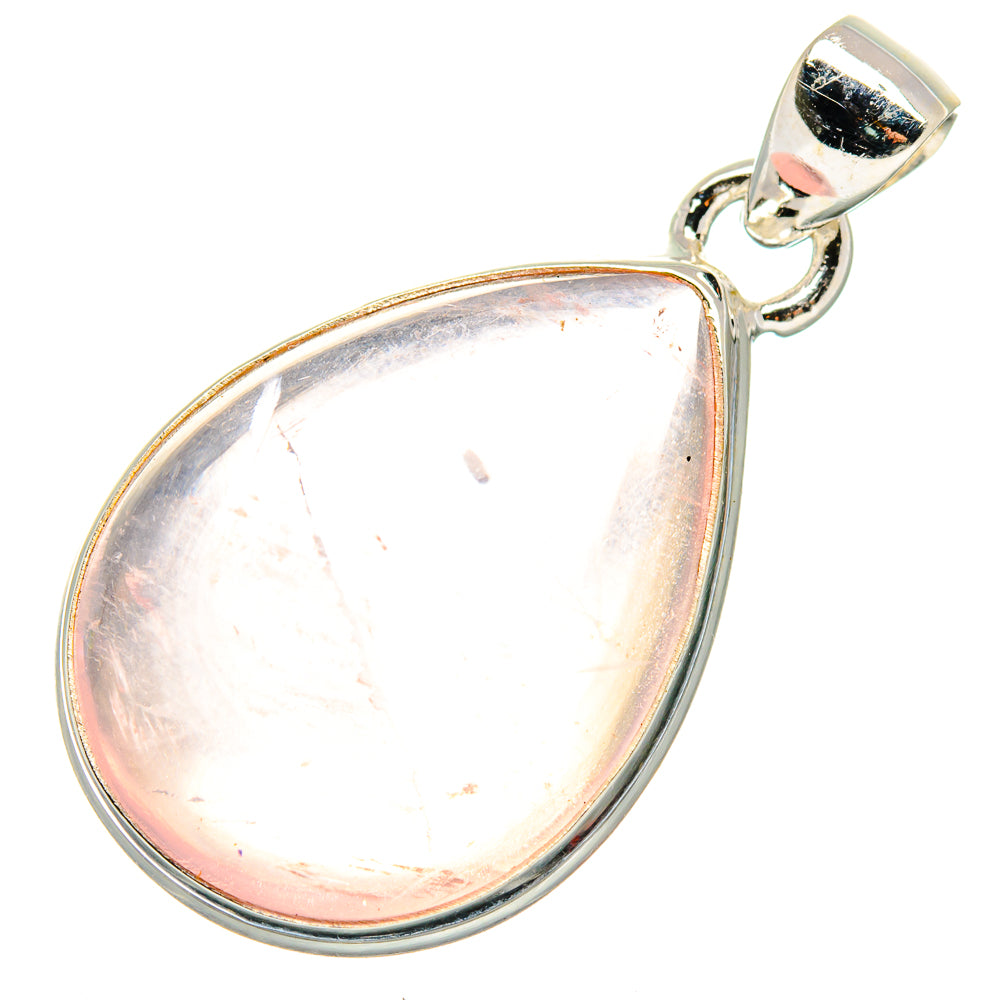Rose Quartz Pendants handcrafted by Ana Silver Co - PD19888