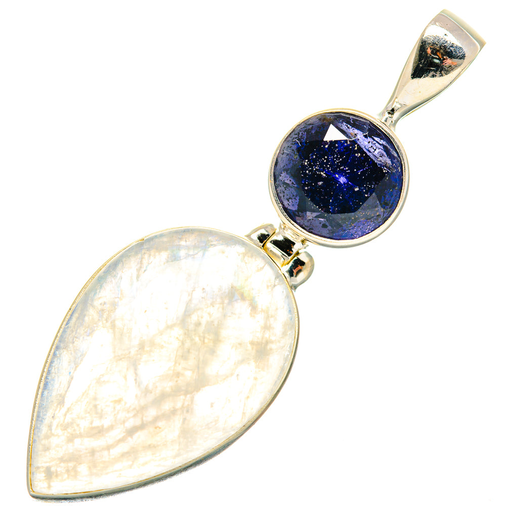 Rainbow Moonstone Pendants handcrafted by Ana Silver Co - PD19894