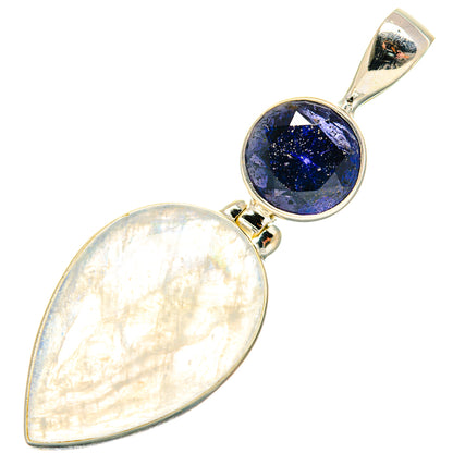 Rainbow Moonstone Pendants handcrafted by Ana Silver Co - PD19894