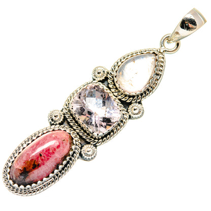 Rhodonite Pendants handcrafted by Ana Silver Co - PD19896