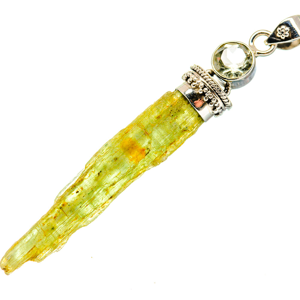 Green Kyanite Pendants handcrafted by Ana Silver Co - PD19915