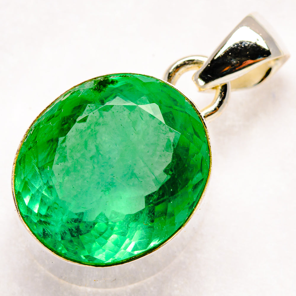Green Fluorite Pendants handcrafted by Ana Silver Co - PD19950