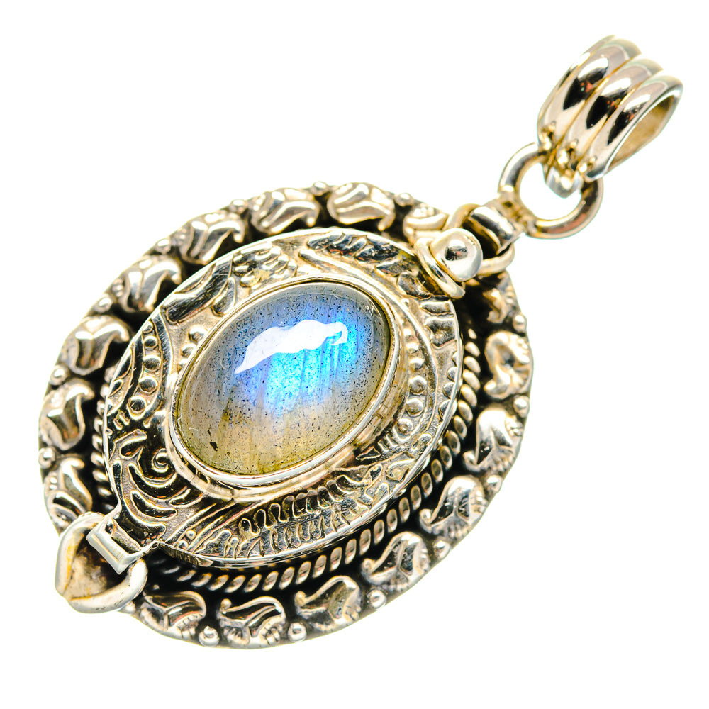 Rainbow Moonstone Pendants handcrafted by Ana Silver Co - PD19956