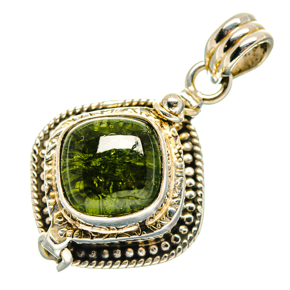 Green Tourmaline Pendants handcrafted by Ana Silver Co - PD19960