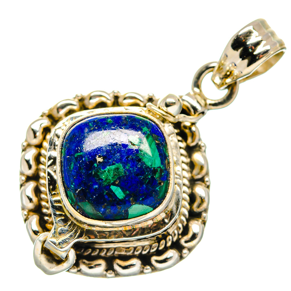 Azurite Pendants handcrafted by Ana Silver Co - PD19965 - Photo 2