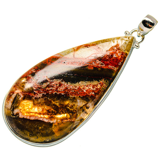 Crazy Lace Agate Pendants handcrafted by Ana Silver Co - PD19974