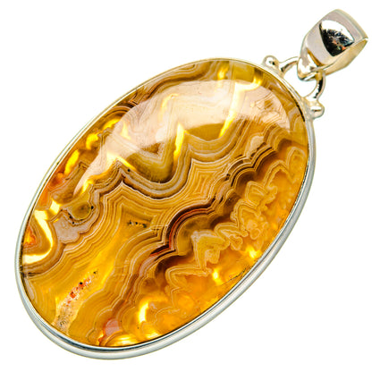 Laguna Lace Agate Pendants handcrafted by Ana Silver Co - PD19975