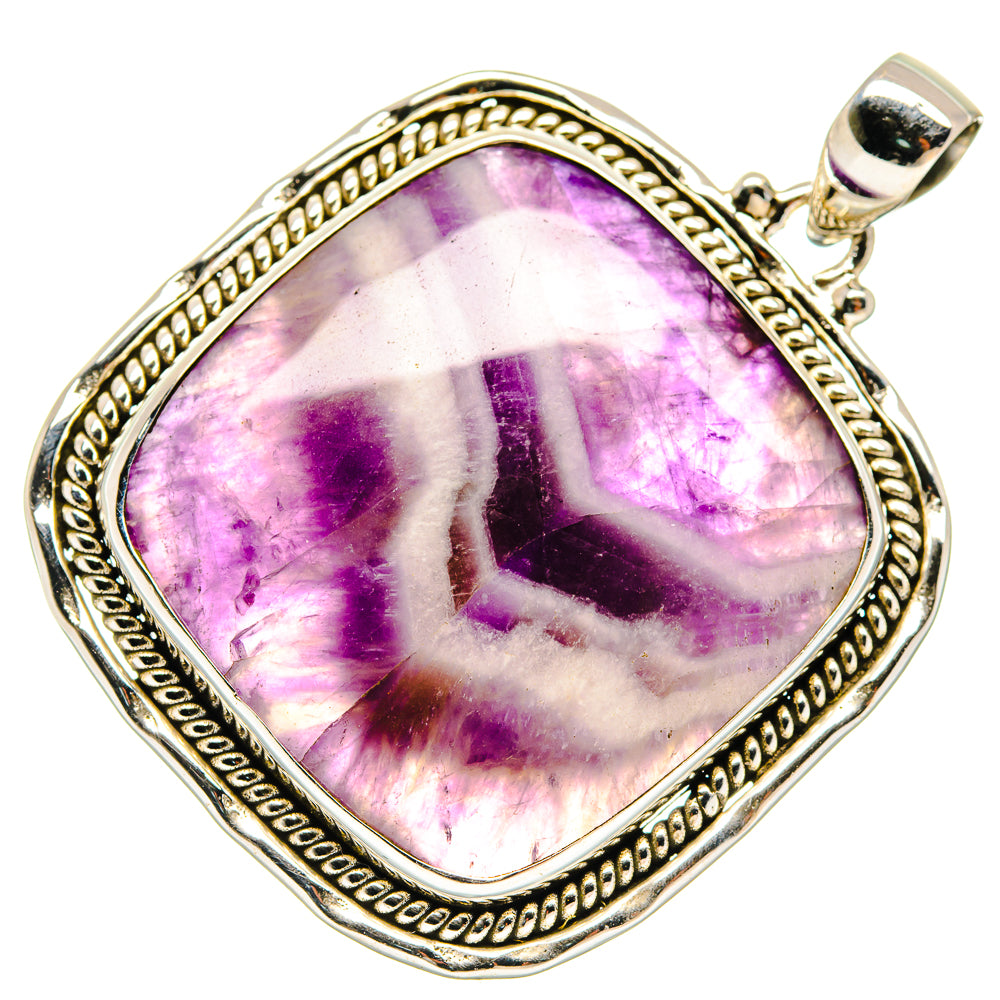 Chevron Amethyst Pendants handcrafted by Ana Silver Co - PD19981