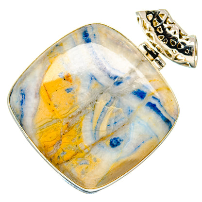 Blue Scheelite Pendants handcrafted by Ana Silver Co - PD19983