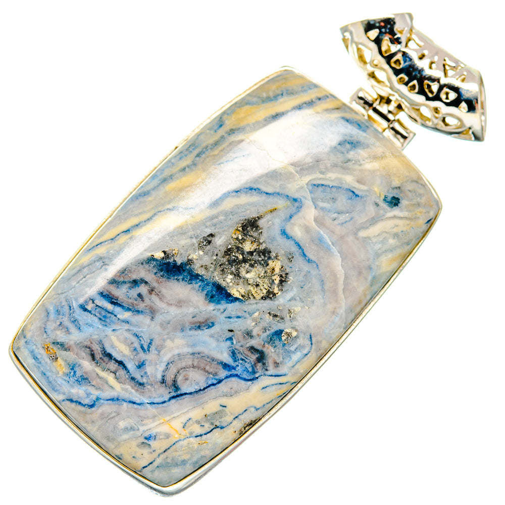 Blue Scheelite Pendants handcrafted by Ana Silver Co - PD19989