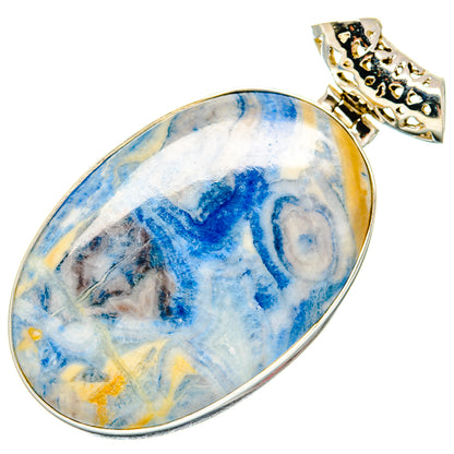 Blue Scheelite Pendants handcrafted by Ana Silver Co - PD19996