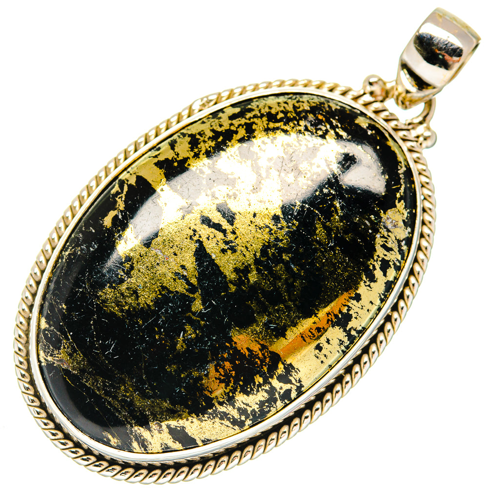 Pyrite Agate Pendants handcrafted by Ana Silver Co - PD19997
