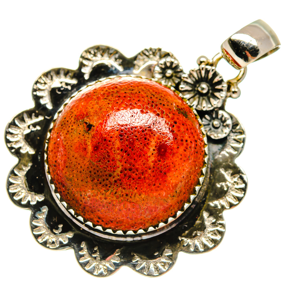 Sponge Coral Pendants handcrafted by Ana Silver Co - PD20006