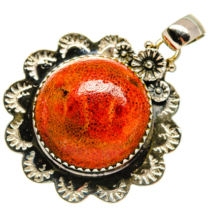 Sponge Coral Pendants handcrafted by Ana Silver Co - PD20006