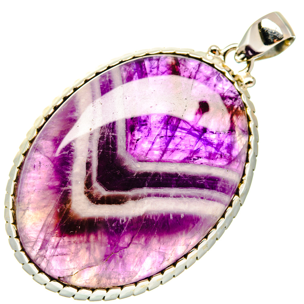 Chevron Amethyst Pendants handcrafted by Ana Silver Co - PD20008