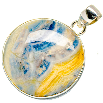 Blue Scheelite Pendants handcrafted by Ana Silver Co - PD20009