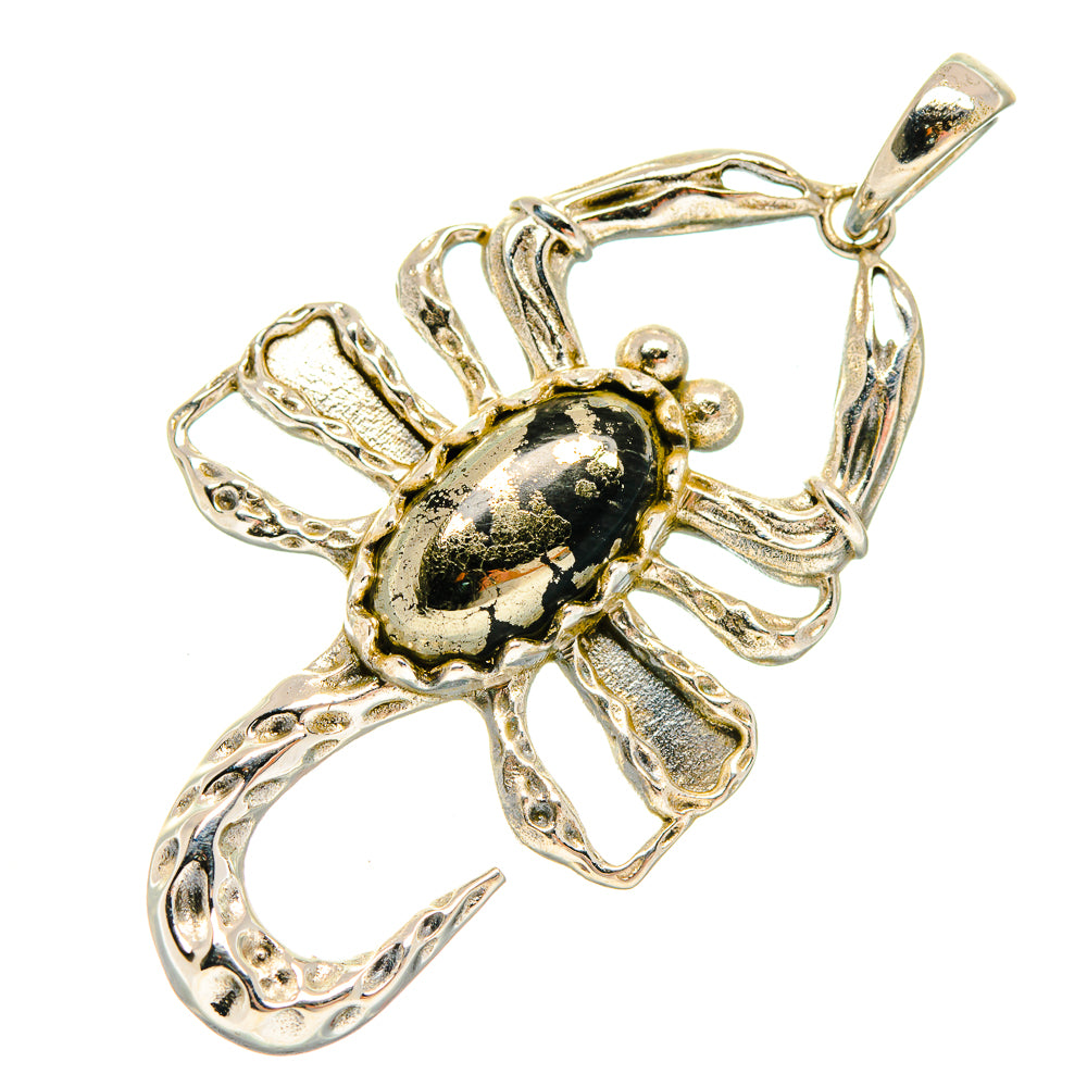 Pyrite Agate Pendants handcrafted by Ana Silver Co - PD20016