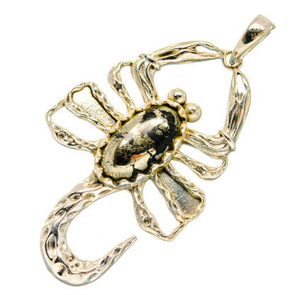 Pyrite Agate Pendants handcrafted by Ana Silver Co - PD20016