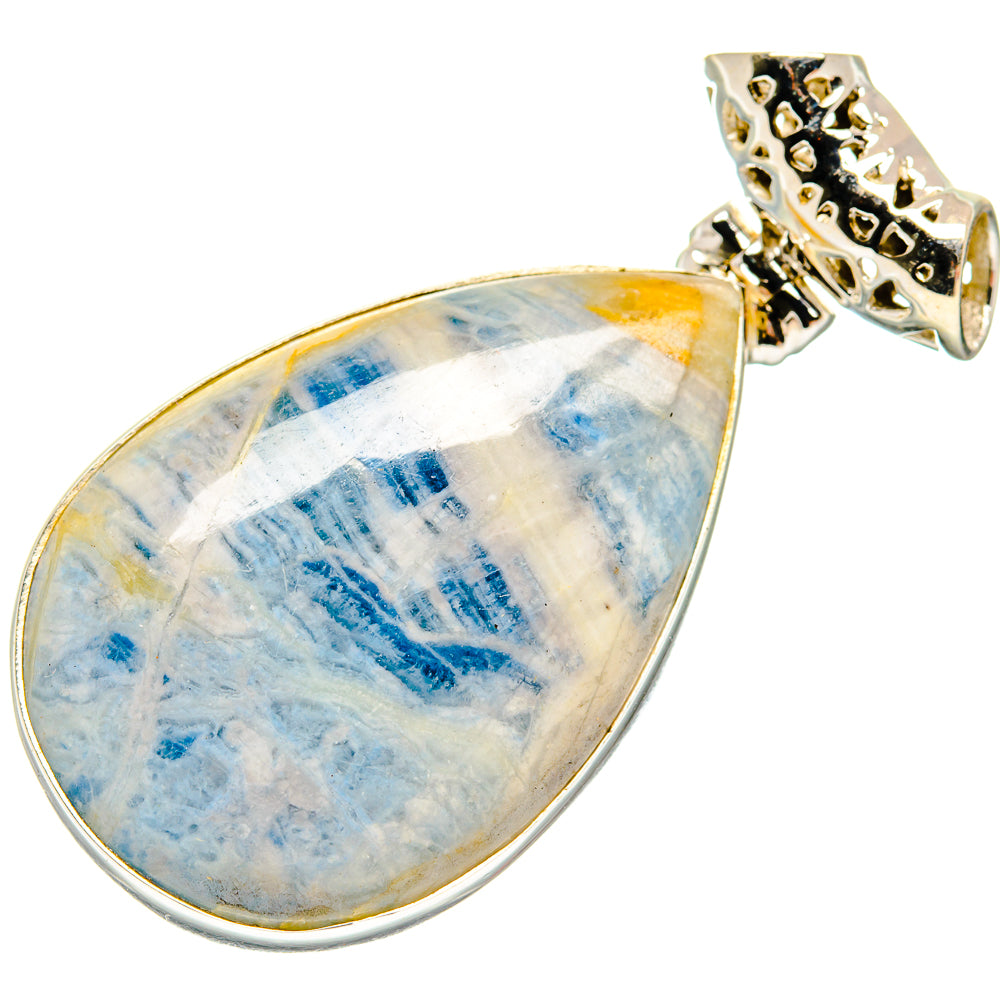 Blue Scheelite Pendants handcrafted by Ana Silver Co - PD20017
