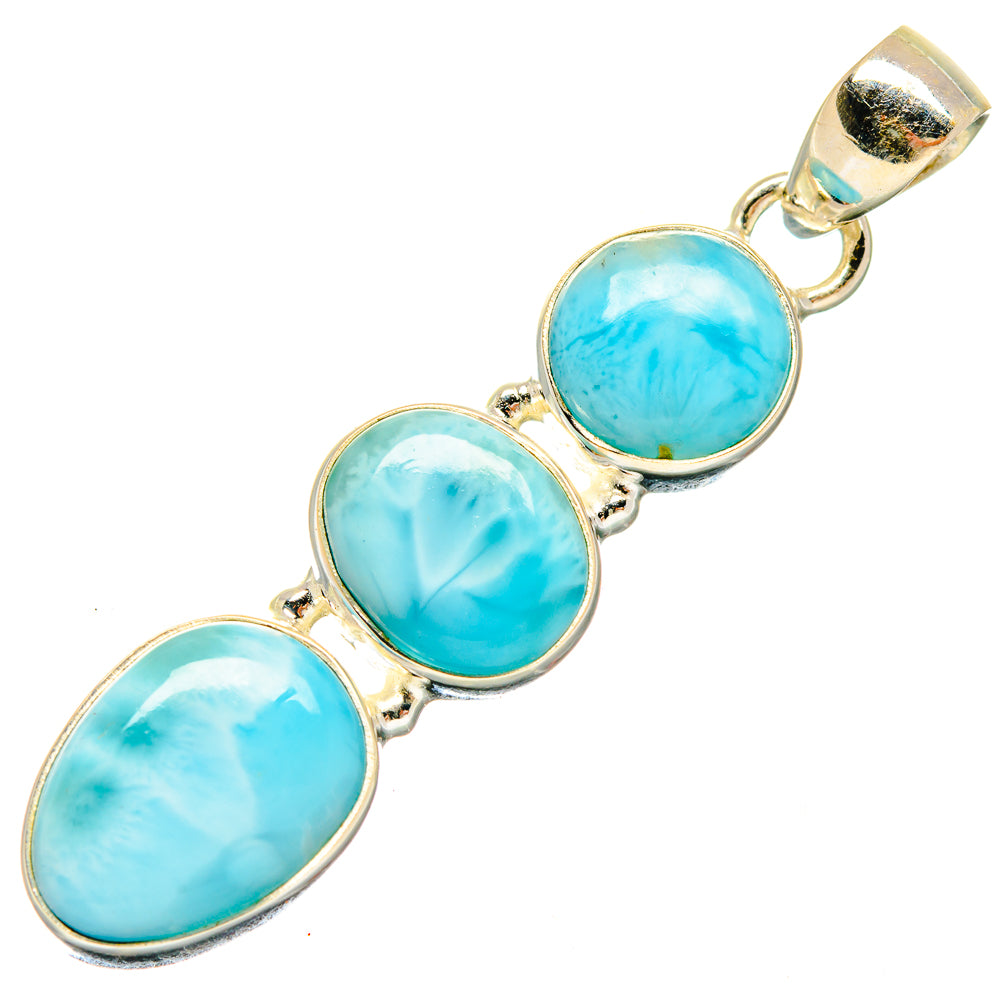 Larimar Pendants handcrafted by Ana Silver Co - PD20018