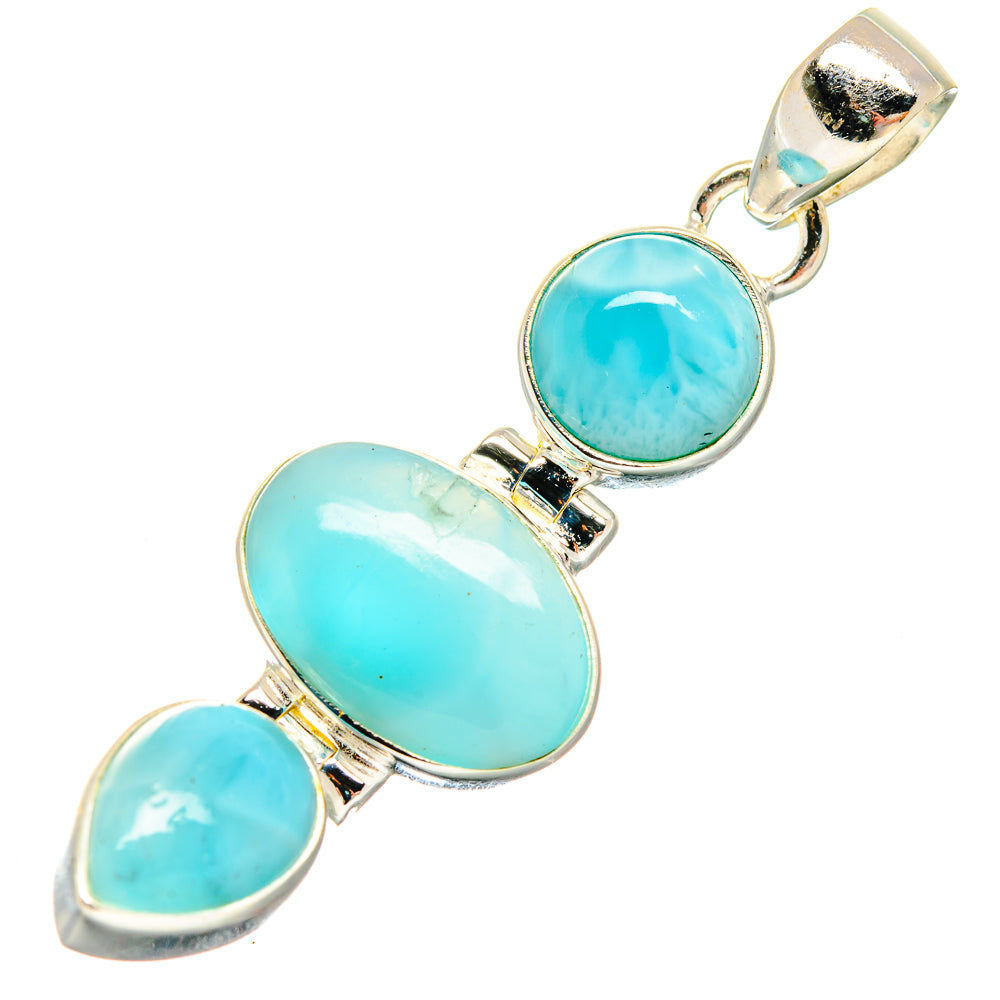 Larimar Pendants handcrafted by Ana Silver Co - PD20021