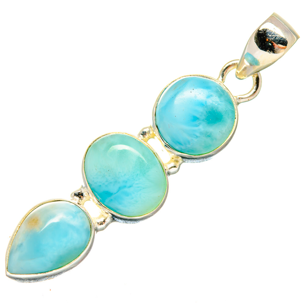 Larimar Pendants handcrafted by Ana Silver Co - PD20024