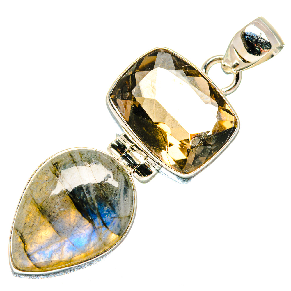 Labradorite Pendants handcrafted by Ana Silver Co - PD20028