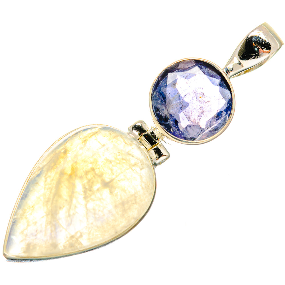 Rainbow Moonstone Pendants handcrafted by Ana Silver Co - PD20029