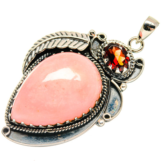 Pink Opal Pendants handcrafted by Ana Silver Co - PD20043