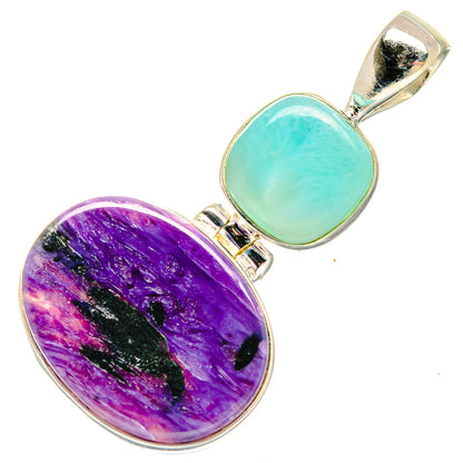 Charoite Pendants handcrafted by Ana Silver Co - PD20076