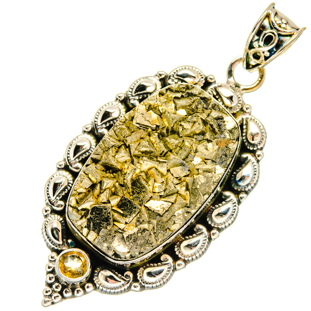 Pyrite Pendants handcrafted by Ana Silver Co - PD20078