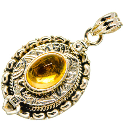 Citrine Pendants handcrafted by Ana Silver Co - PD20094