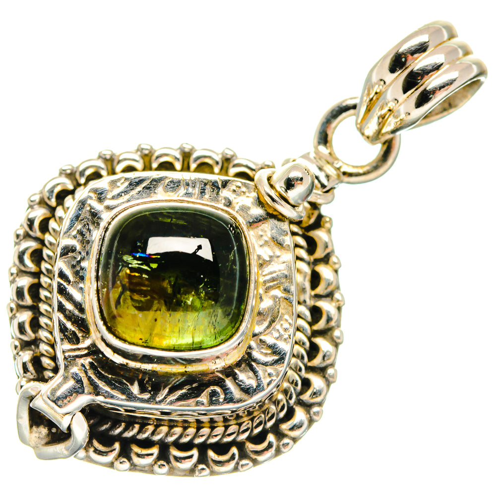 Green Tourmaline Pendants handcrafted by Ana Silver Co - PD20103