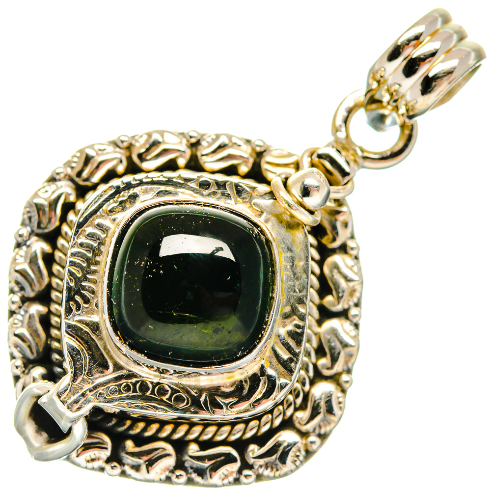 Green Tourmaline Pendants handcrafted by Ana Silver Co - PD20106